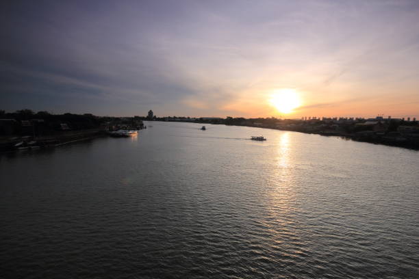 istock Sunrise on a river in Thailand 1288098872