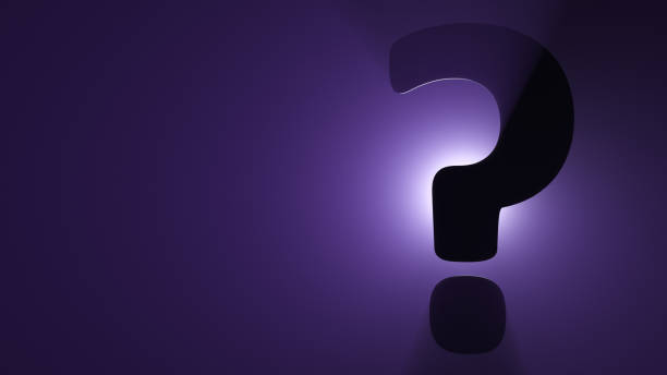 istock Silhouette of a question mark in the light of a searchlight 1288100511