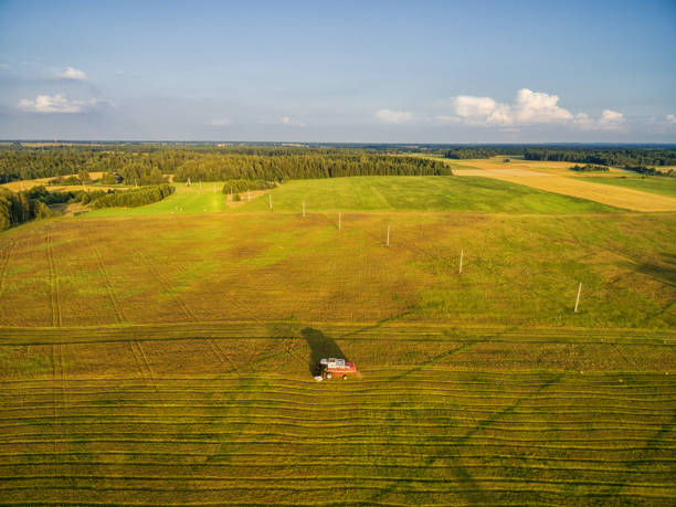 istock Harvesting Wheat Field in Rural Area. Lithuania 1288107248