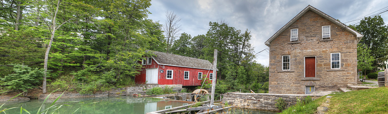 A Panorama of the Morningstar Mill near St Catharines, Canada