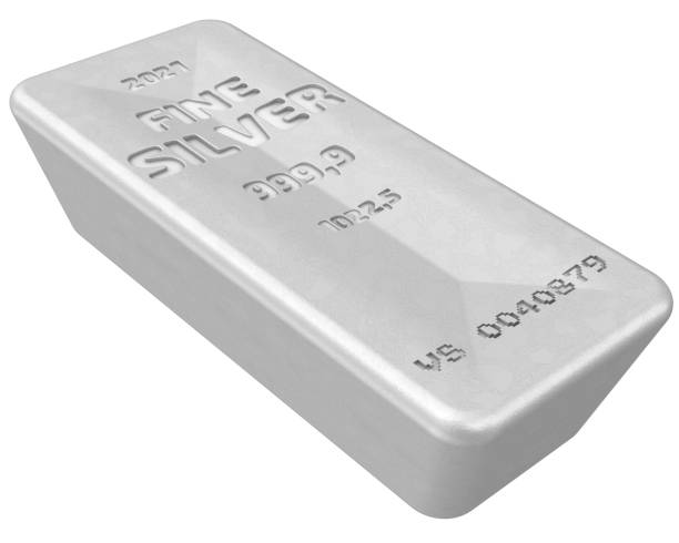 istock The highest standard silver bar as a gift 1288108510