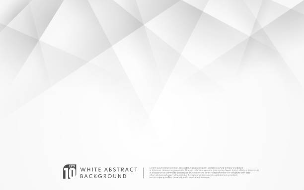 abstraktní luxusní geometrické bílé a šedé pozadí s kopírovacím prostorem. moderní futuristický koncept. vektorová ilustrace - pozadí stock ilustrace