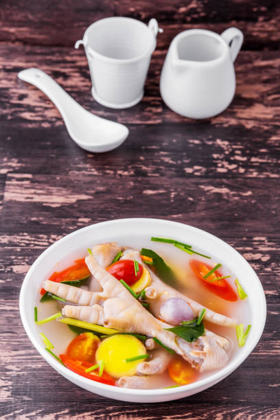 istock Chicken feet spicy soup 1288109601