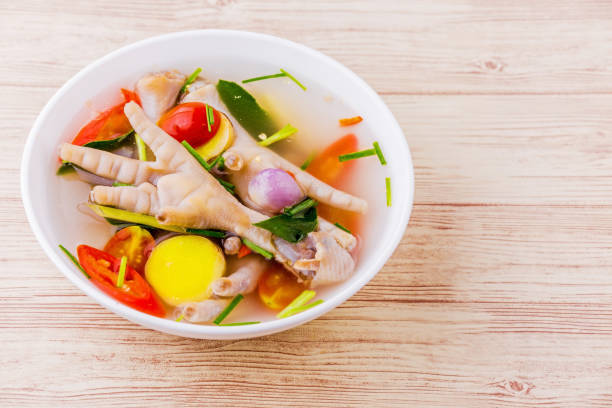 istock Chicken feet spicy soup 1288109631