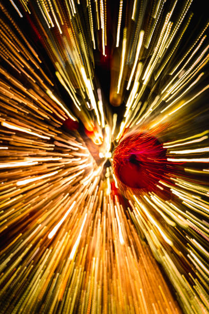 istock Christmas ball on a luminous garland. 1288113427