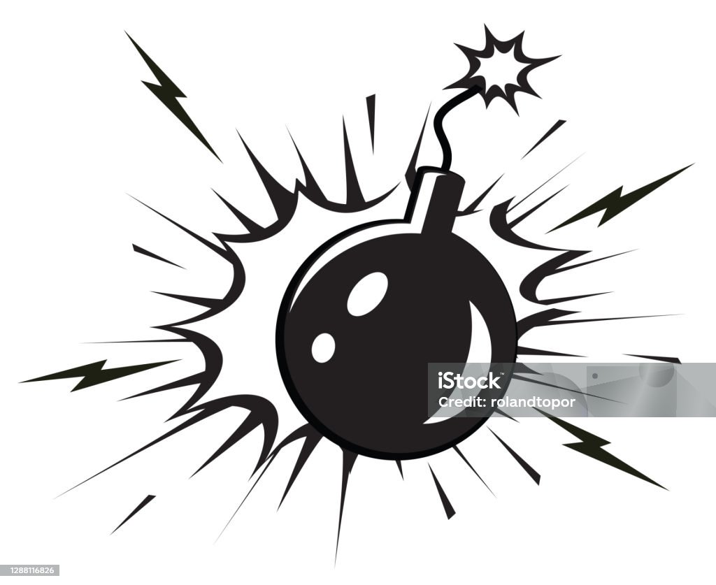 A Set Of Comic Speech Balloons And Boom Explosion Bubble Vector ...