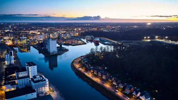 Photo of Odense City from above