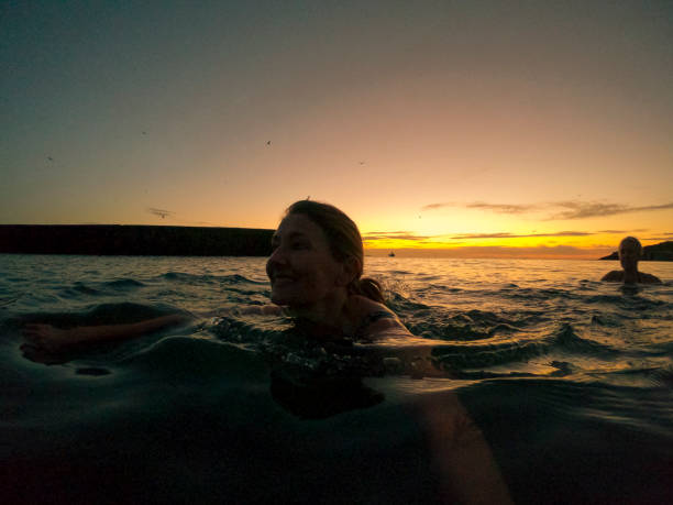 istock Serene People in the Sea 1288118609