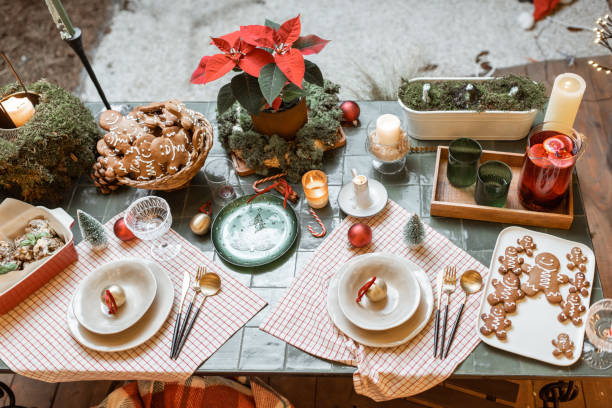 istock Beautifully decorated backyard during the New Year holidays 1288118932