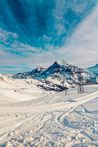 The Ski Slopes Of Grindelwald First, Switzerland