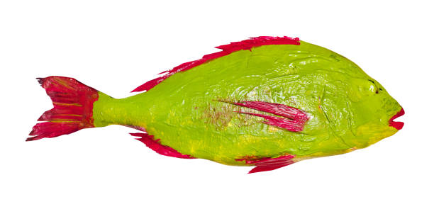 istock red and green colored Orata fish cut out on white 1288122689