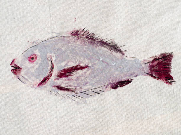 istock finished first print of silver colored Orata fish 1288122705