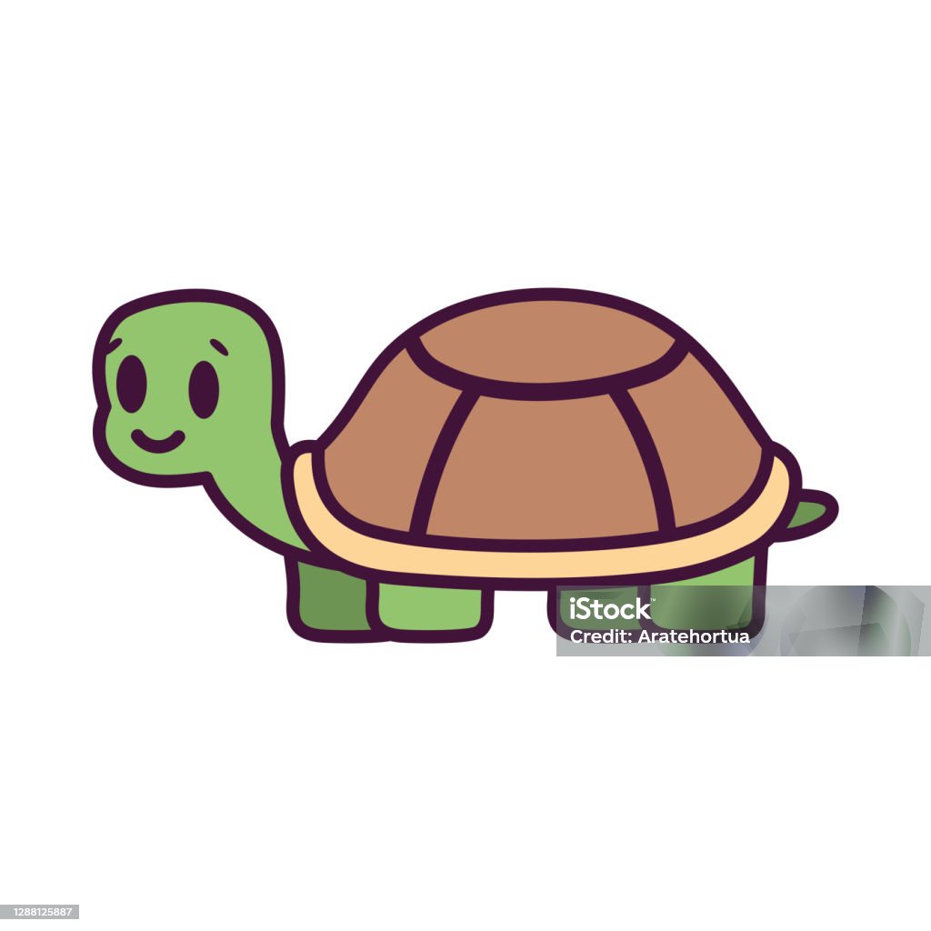 Phim Hoạt Hình Cô Lập Của Một Con Rùa Hình minh họa Sẵn có - Tải ...
