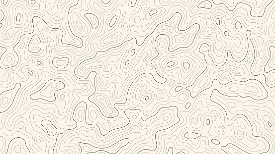 Topographic map patterns, topography line map. Vintage outdoors style.