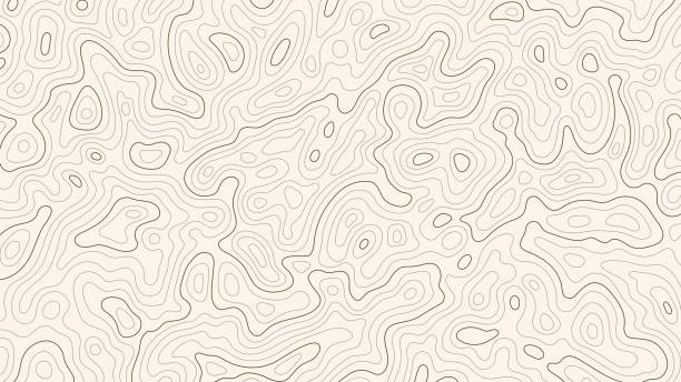 Topographic map patterns, topography line map. Vintage outdoors style Topographic map patterns, topography line map. Vintage outdoors style. contour line stock illustrations