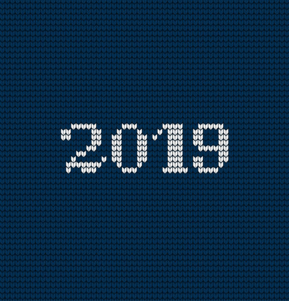 istock Knitted Christmas and New Year pattern Norwegian style , illustration 2019 1288133833