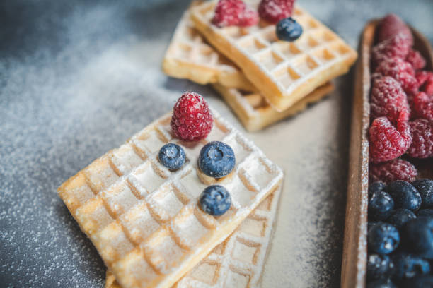 istock Delicious cake with raspberries and blueberries 1288133896