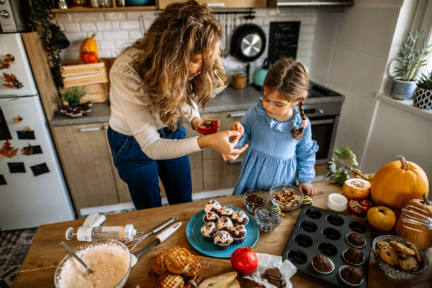 istock Making holiday treats together 1288140479