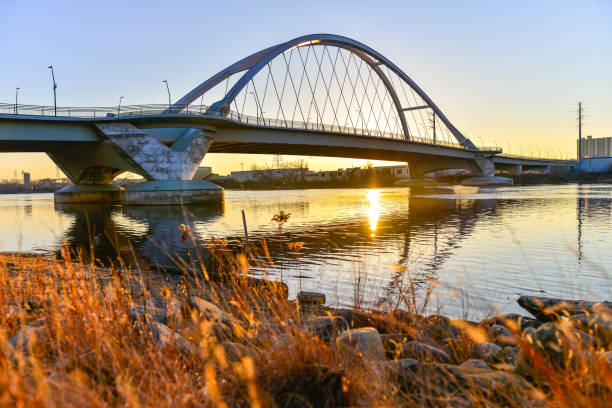 istock Mississippi Riverfront in Minneapolis near Lowry Avenue Bridge 1288142013
