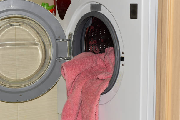 istock There is laundry in the washing machine tub. 1288143306