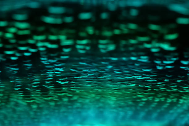 istock Background with colorful glowing light, stripes, circles. Colorful illumination 1288144652