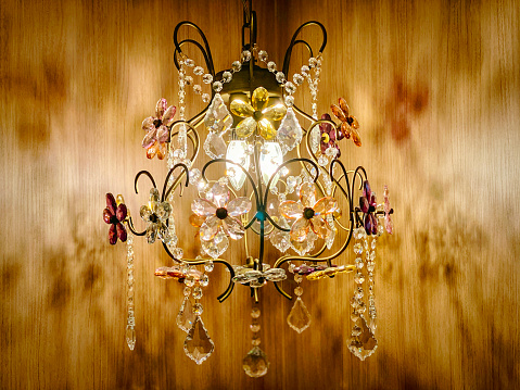 An old chandelier in my living room.