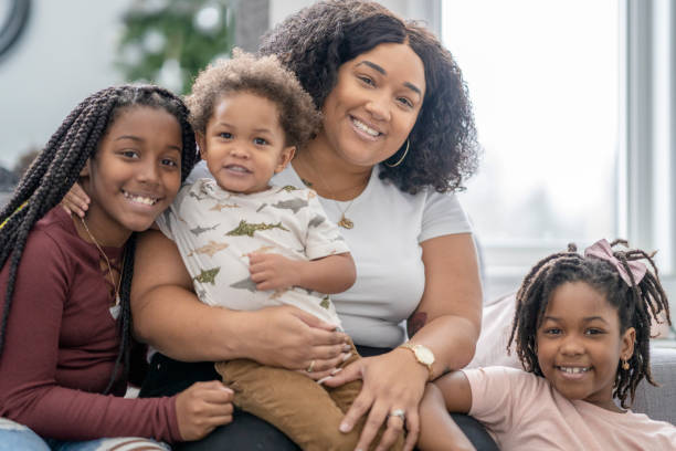 istock Beautiful African American Family 1288149024