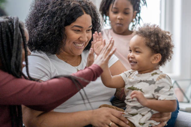 istock Beautiful African American Family 1288149036