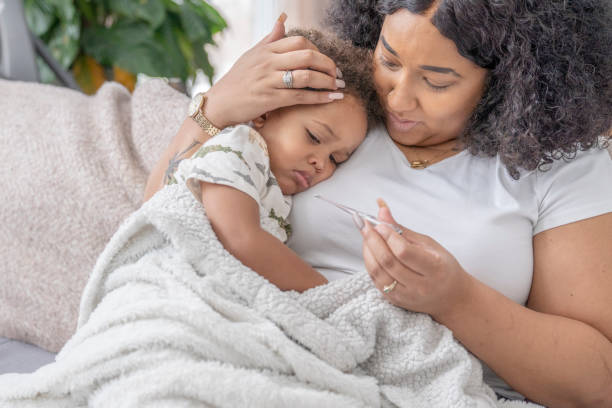 istock Mother and her sick child 1288151122