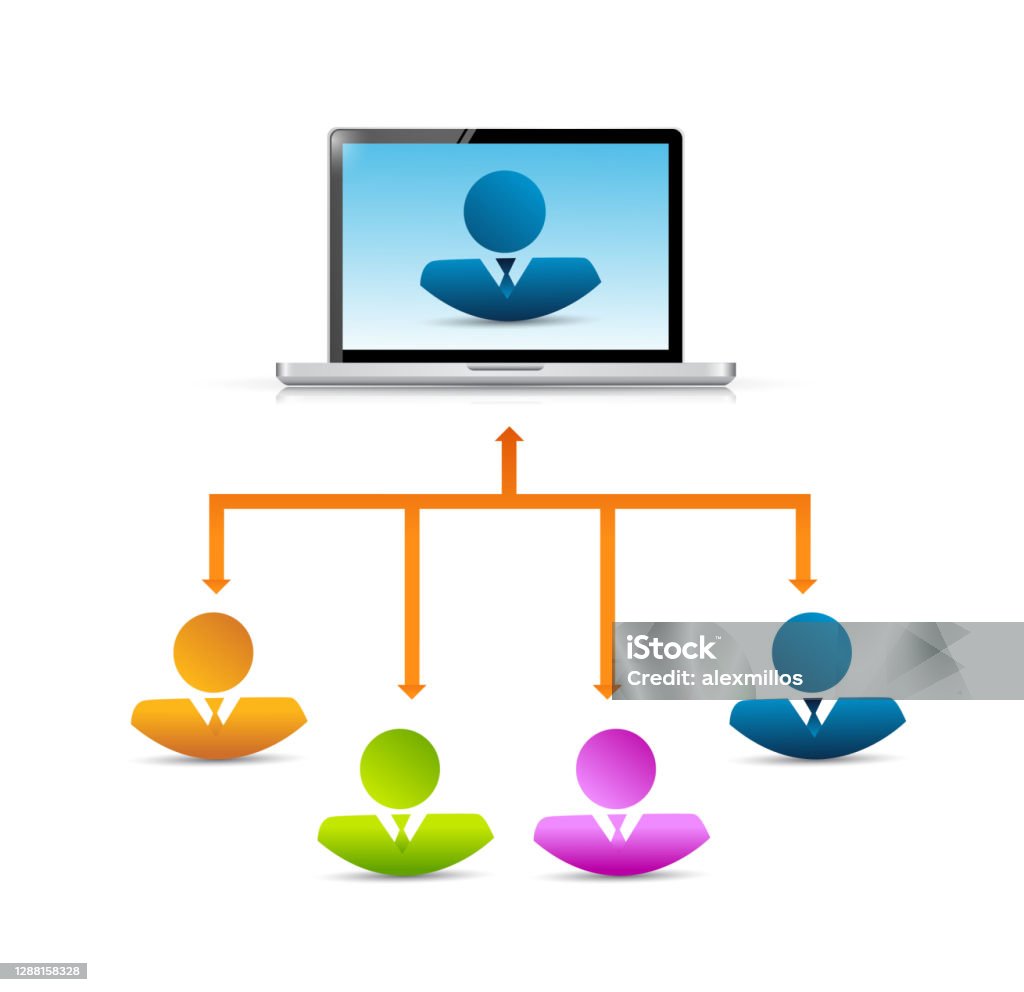 Computer Conection Designs Computer Connection Network Illustration Stock Illustration - Download ...