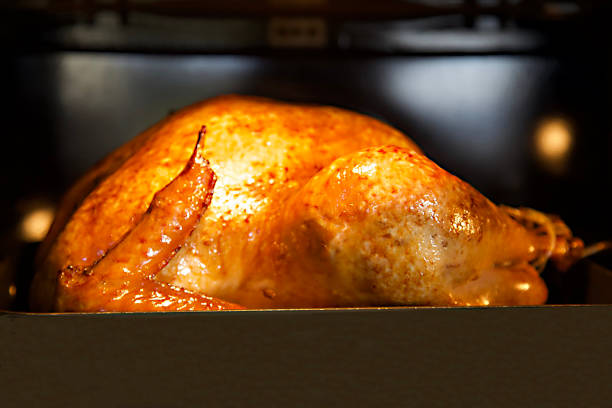 Turkey is roasting in the oven Malibu Ca