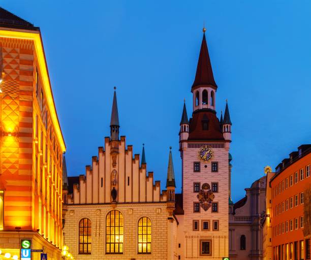 istock Night view of Marienplatz, Munich, Germany 1288162770
