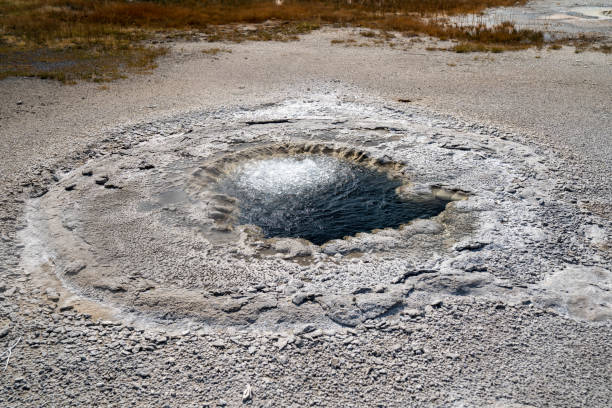 istock Beach Spring, a hot spring thermal feature in the Upper Geyser Basin in Yellowstone National Park 1288168513