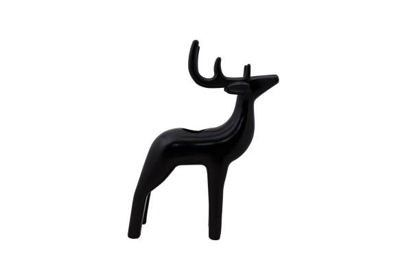 istock Black christmas deer porcelain ceramic material isolated on white background 1288169328