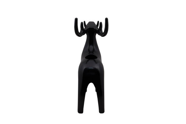istock Black christmas deer porcelain ceramic material isolated on white background 1288169347