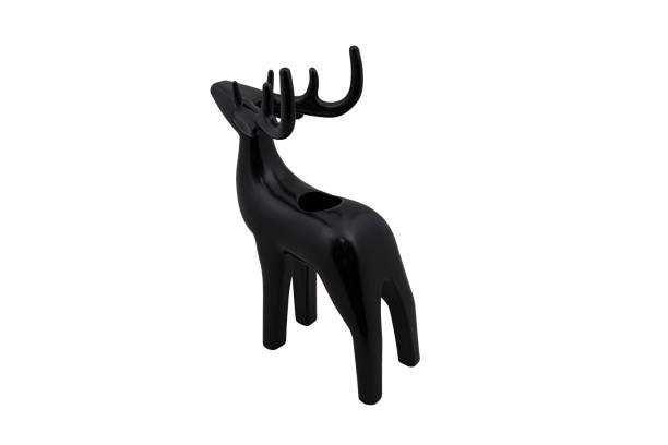 istock Black christmas deer porcelain ceramic material isolated on white background 1288169355