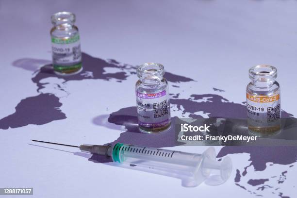 Coronavirus Vaccine Produced Around The World In A Race Against Time Stock Photo - Download Image Now