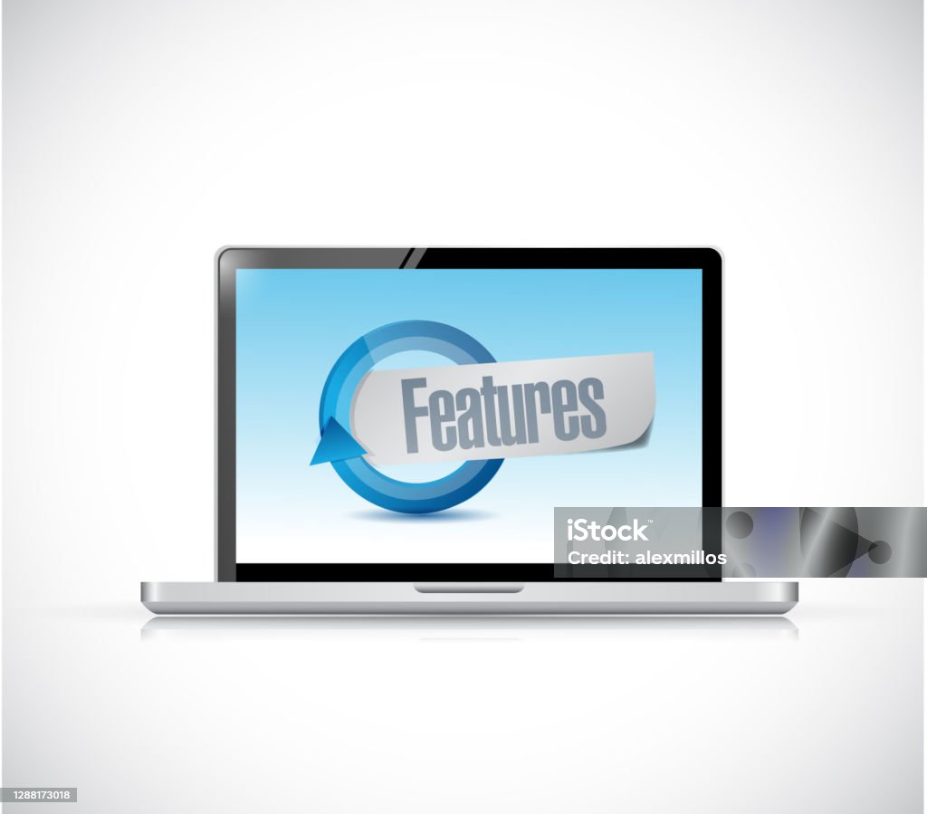 Computer Features Vector Computer Features Sign Illustration Stock Illustration - Download Image ...