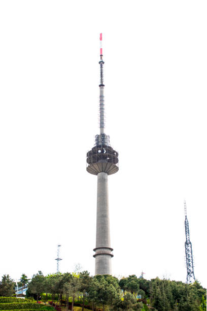 istock radio tower with large balcony in the forest 1288174801