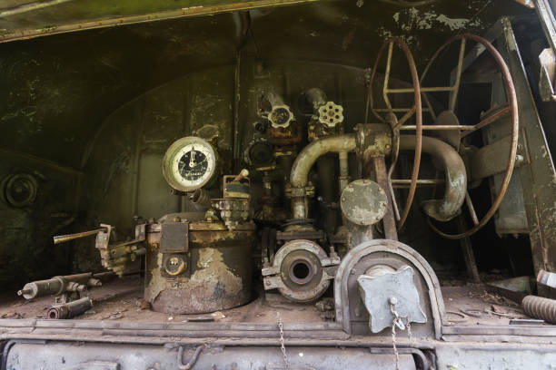 istock Abandoned fire truck in soviet ghost town Chernobyl-2 1288175428