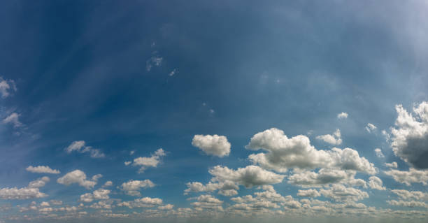 istock Fantastic clouds against blue sky, panorama 1288207473