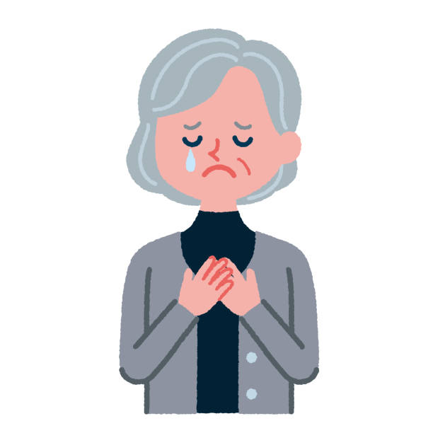 615 Old Woman Crying Illustrations & Clip Art - iStock | Old woman sad, Old  woman tears, Family