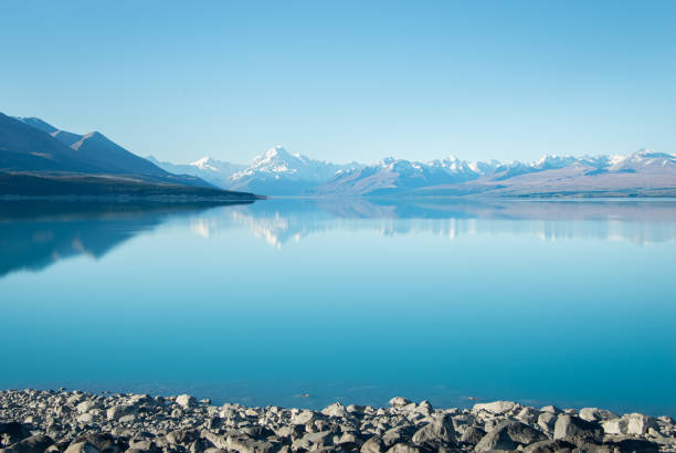 istock Beautiful Lake Pukaki with Mt Cook reflected in its bright turquoise waters 1288213689