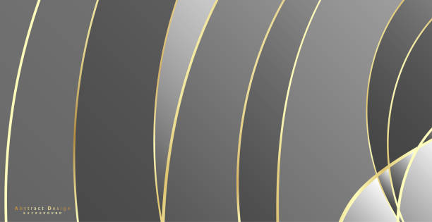 istock Abstract background with gold waves. Luxury paper cut background, golden pattern, halftone gradients, cover template, geometric shapes, modern minimal banner. 3d Vector illustration. 1288215987