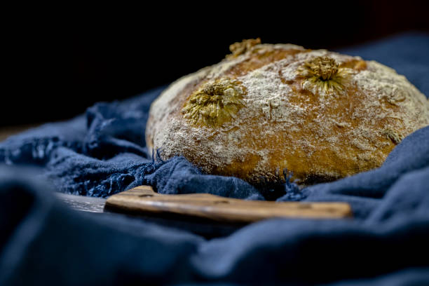 artisan bread, made with chrysanthemum tea