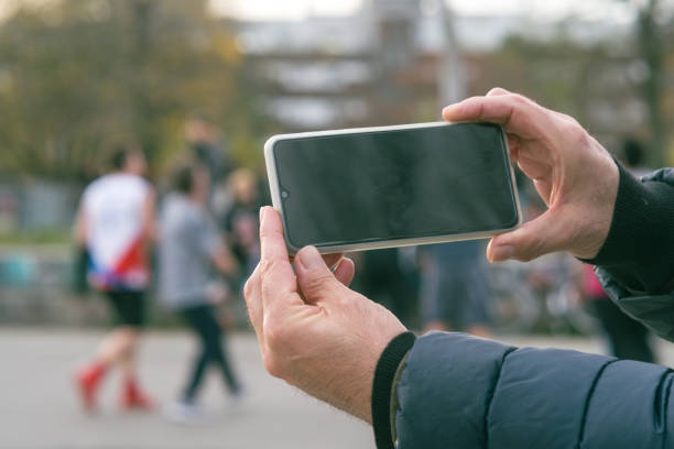 istock Taking pictures with the smartphone 1288223634