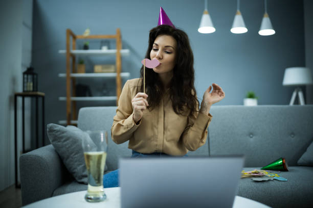 istock Virtual Birthday Party Event Video Conference 1288224237