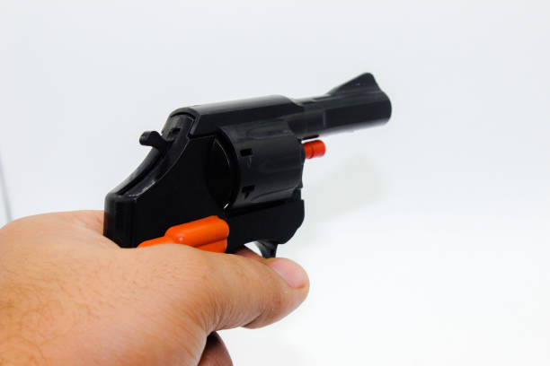 Classical Rubber Band Launcher Wooden Pistol Gun