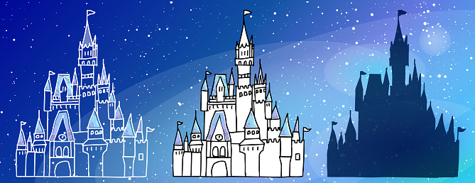 Vẽ Tay Castle Of Cinderella Set Hình minh họa Sẵn có - Tải xuống Hình ảnh  Ngay bây giờ - Lâu đài, Công Chúa, Cung điện - iStock