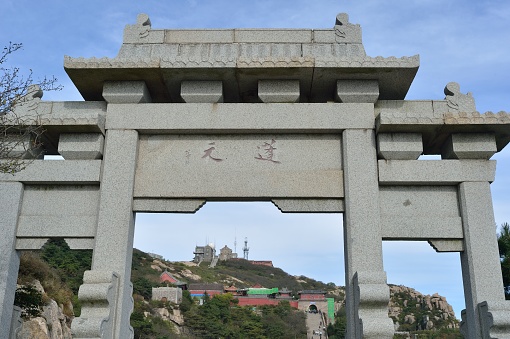 Suwon city, South Korea. Walls of Hwaseong Fortress. UNESCO World Heritage Site.